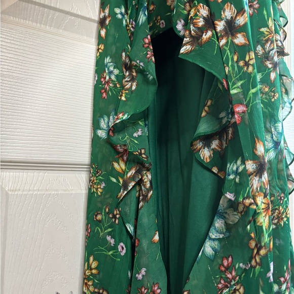 😍 Metallic Floral V-Neck Sleeveless Maxi Dress - Picture 9 of 15